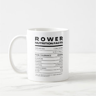 Taza De Café Hechos de nutrición de Rower