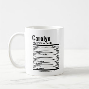 Taza De Café Hechos de nutrición Nombre personal divertido