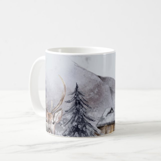 Taza De Café Hectáreas acuáticas de vacaciones de invierno (Anverso izquierdo)