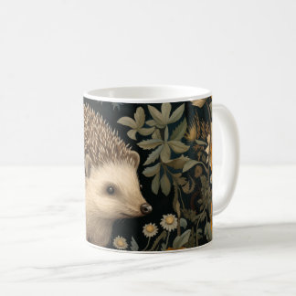 Taza De Café Hedgehog al estilo del bosque William Morris