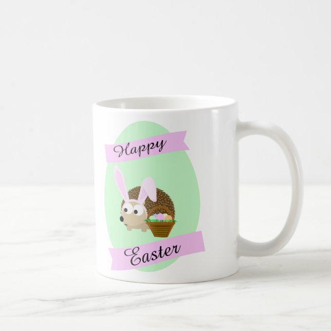 Taza De Café Hedgehog Easter Bunny (Derecha)