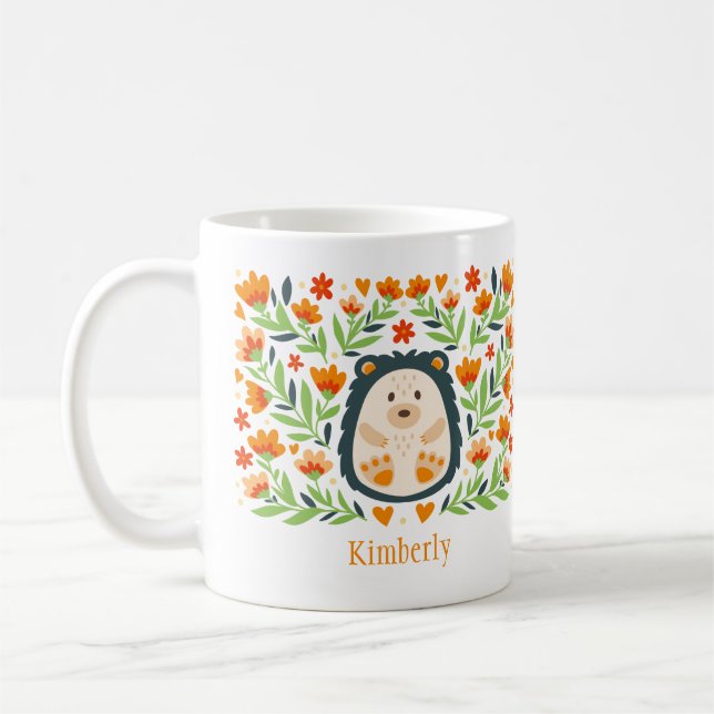 Taza De Café Hedgehog personalizado (Izquierda)