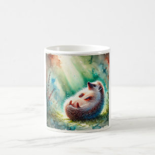Taza De Café Hedgehog with bare belly 220924AREF112 - Watercolo