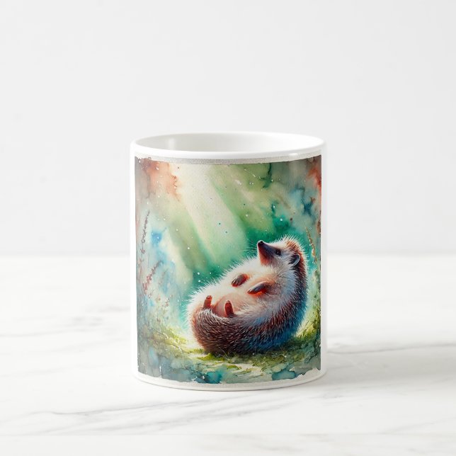 Taza De Café Hedgehog with bare belly 220924AREF112 - Watercolo (Centro)
