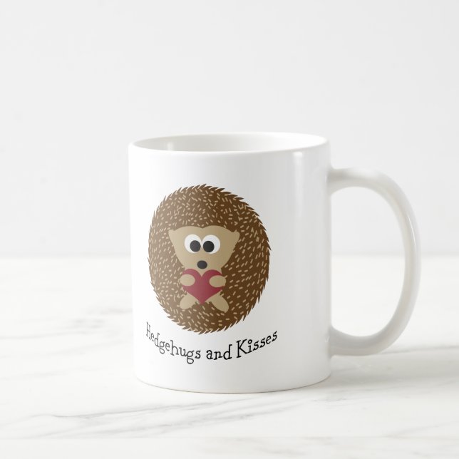 Taza De Café Hedgehugs and Kisses Hedgehog (Derecha)
