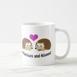 Taza De Café Hedgehugs and Kisses hedgehog love