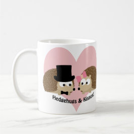 Taza De Café Hedgehugs and Kisses Hedgehog Pareja