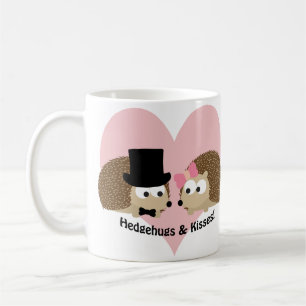 Taza De Café Hedgehugs and Kisses Hedgehog Pareja