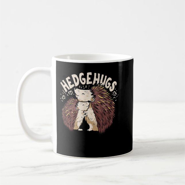 Taza De Café Hedgehugs Gift For A hedgehog Lover  (Izquierda)