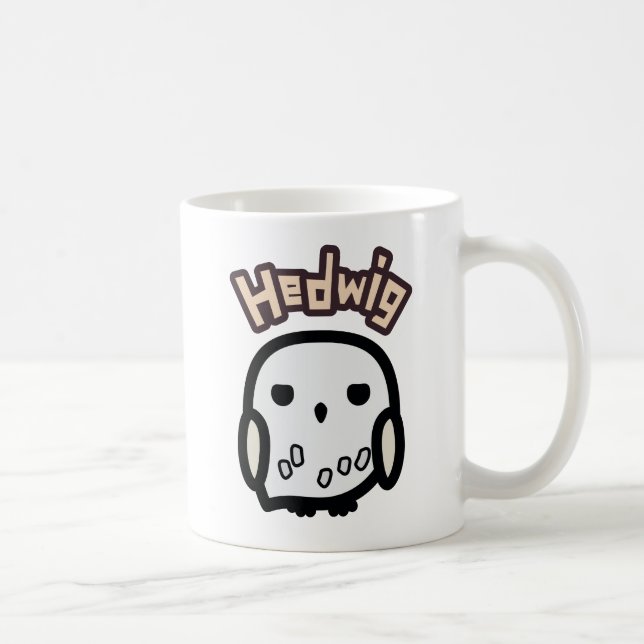 Taza De Café Hedwig Cartoon Character Art (Derecha)