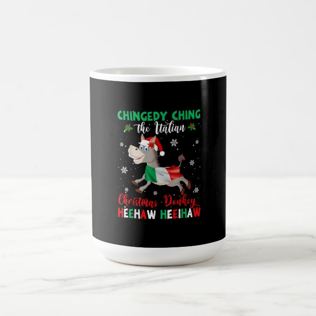 Taza De Café HEEHAW Los Navidades Donkey | Donkey Lovers Gifts (Centro)