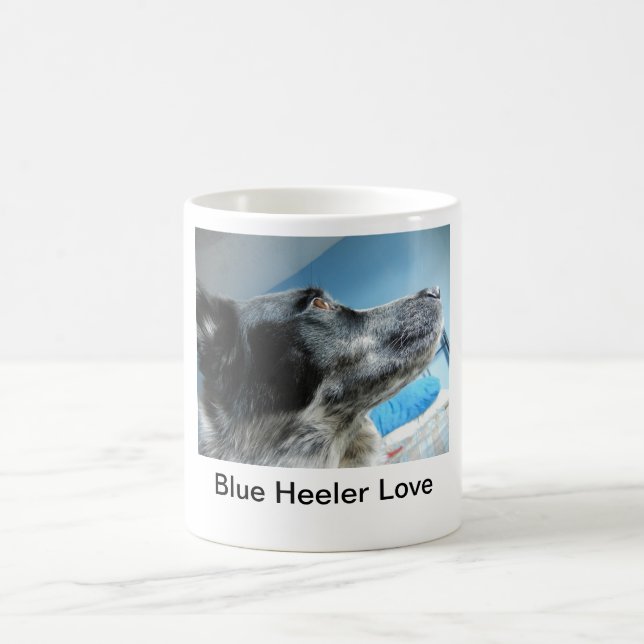 Taza De Café Heeler azul (Centro)