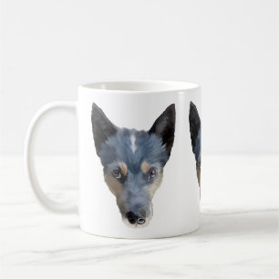 Taza De Café Heeler azul/perro australiano del ganado