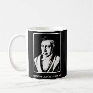Taza De Café Hegel nadie me entiende a un filósofo divertido