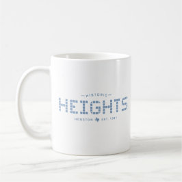 Taza De Café Heights Tile, Blue Tile (diseño de lrgr)