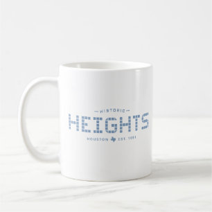 Taza De Café Heights Tile, Blue Tile (diseño de lrgr)