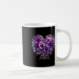 Taza De Café Heimerheimer Pansy Morple Floral Dementia Heimerhe