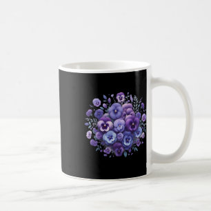 Taza De Café Heimerheimer Pansy Morple Floral Dementia Heimerhe
