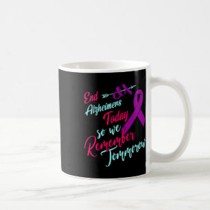 Taza De Café Heimerheimer's Awareness S Purple Ribbon Endheimer