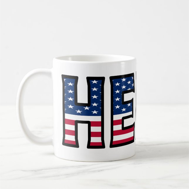 Taza De Café Heinz Name Vorname USA styled Tasse Kaffeetasse (Izquierda)