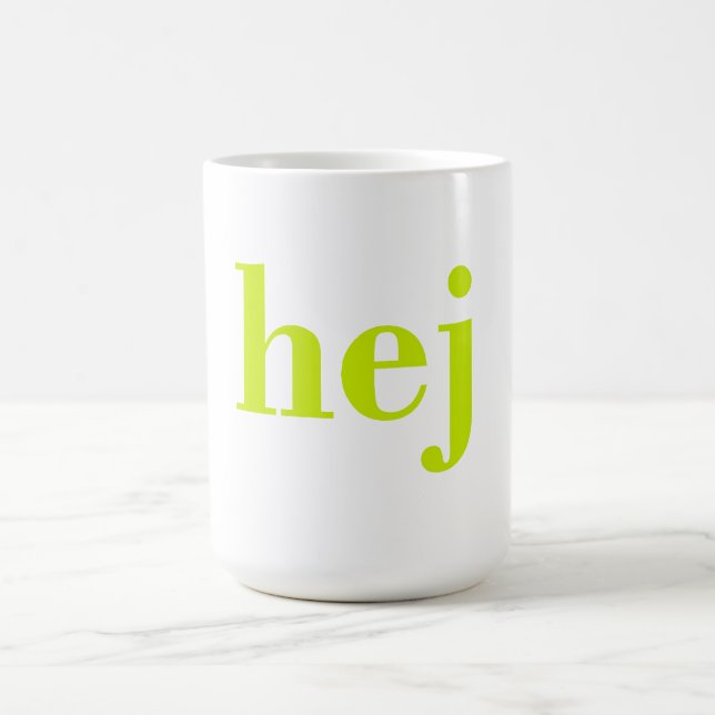 Taza De Café Hej - Swedish Hello (Centro)