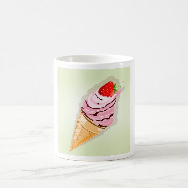Taza De Café Helado Con Fresa (Subido por el creador)