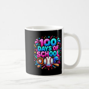 Taza De Café Helado de béisbol goteo 100 días de escuela estudi
