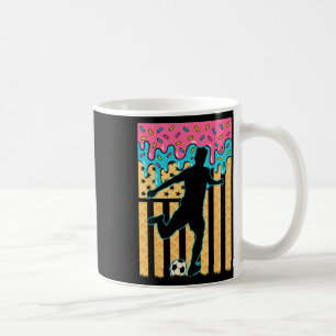 Taza De Café Helado de fútbol que gotea chicos jugadores jóvene