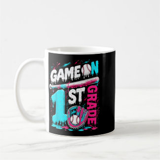 Taza De Café Helado de goteo de béisbol de regreso a la escuela