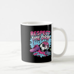 Taza De Café Helado de goteo de fútbol Respeta el goteo de fútb