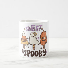 Taza De Café Helado de Halloween retro
