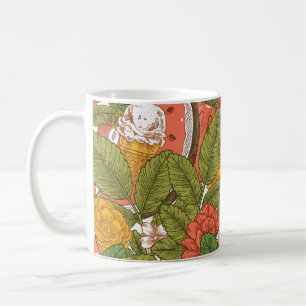 Taza De Café Helado de sandía picnic de verano