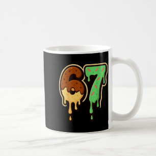 Taza De Café Helado derretido 67 estilo postre goteo número art