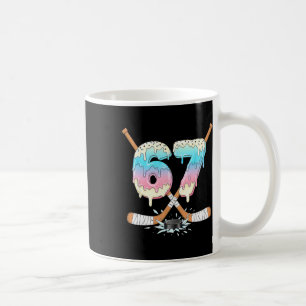 Taza De Café Helado Divertido De Hockey 67 Derritiéndose Helado