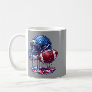 Taza De Café Helado Goteo Hombres Mujeres Juego Fútbol American