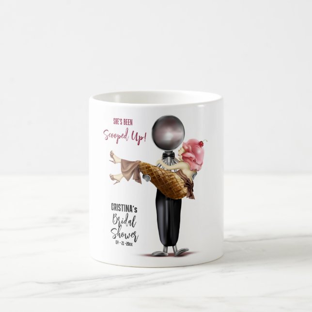 Taza De Café Helado Scoopup Bridal Shower (Centro)