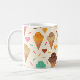 Taza De Café Helados cortos con corazón