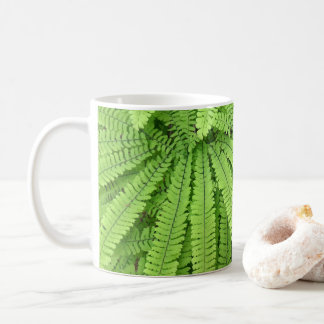 Taza De Café Helecho Maidenhair de Cinco Dedos