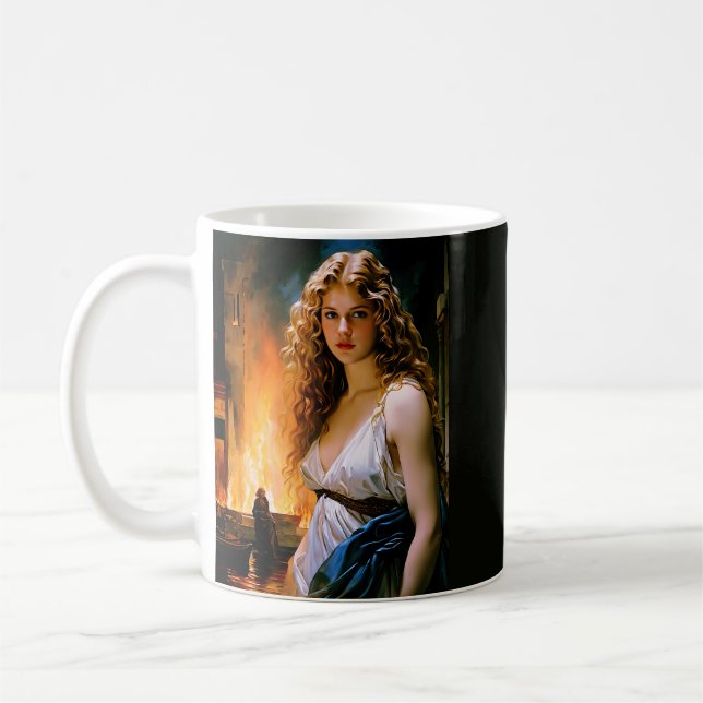 Taza De Café "Helen, la belleza de un espartano, el fuego de Tr (Izquierda)