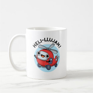 Taza De Café Heli-llujah Funny Helicopter Pun