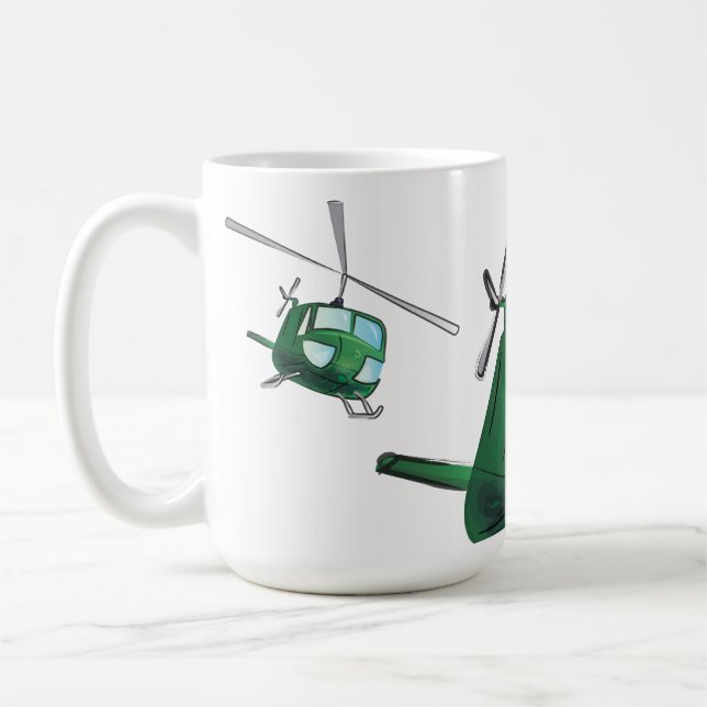 Taza De Café Helicóptero (Izquierda)