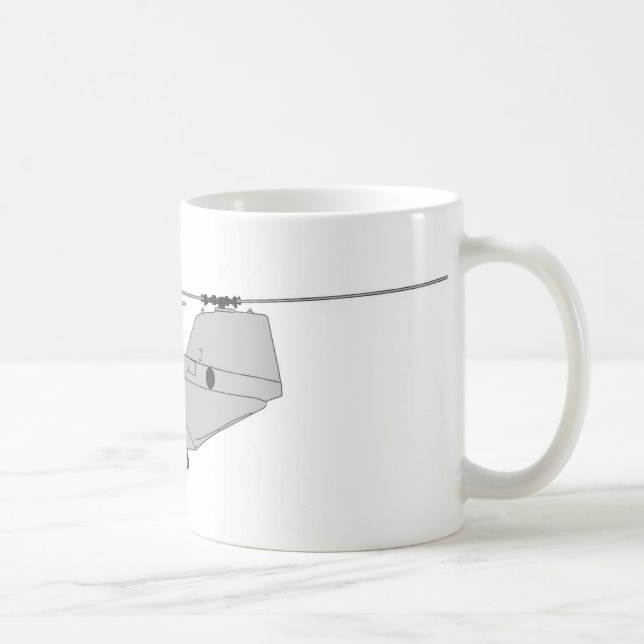 Taza De Café Helicóptero de cargo de CH-46E (Derecha)