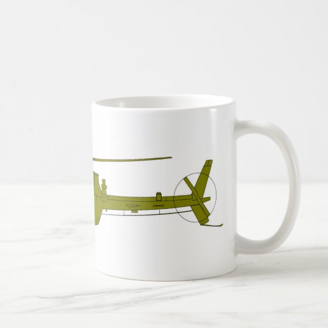Taza De Café Helicóptero de observación de OH-58D (Derecha)