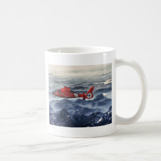 TAZA DE CAFÉ HELICÓPTERO DEL GUARDACOSTAS