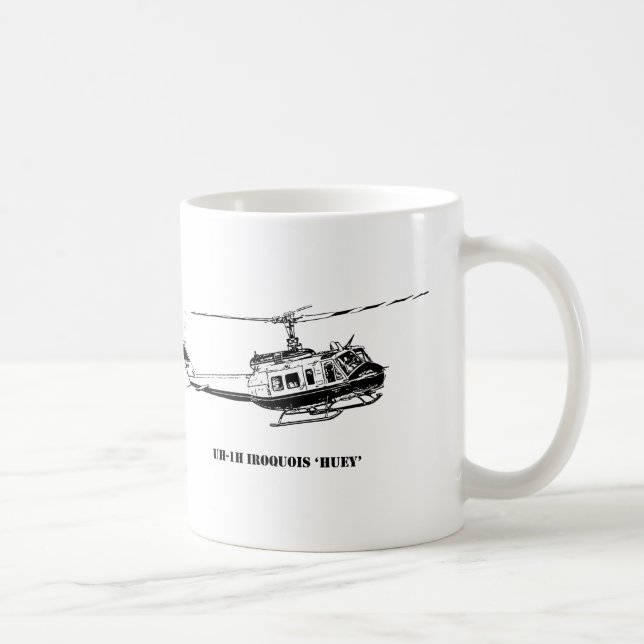 Taza De Café Helicóptero del Iroquois de UH-1H (Derecha)