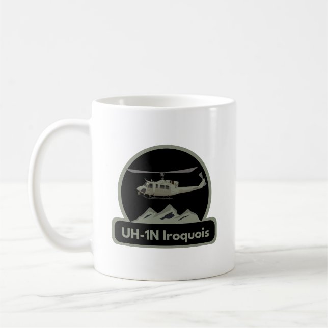 Taza De Café Helicóptero Iroquero UH-1N (Izquierda)
