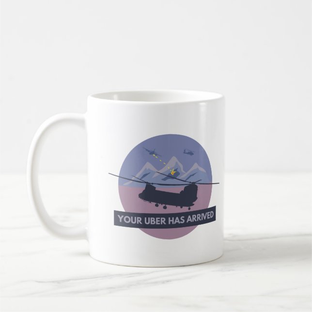 Taza De Café Helicóptero militar CH-47 Chinook Evac (Izquierda)