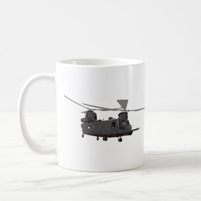 Taza De Café Helicóptero militar MH-47 Chinook  (Izquierda)