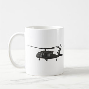 Taza De Café Helicóptero militar UH-60 Black Hawk