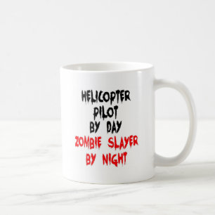 Taza De Café Helicóptero Pilot Zombie Slayer